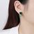 Picture of Green Copper or Brass Big Stud Earrings from Trust-worthy Supplier