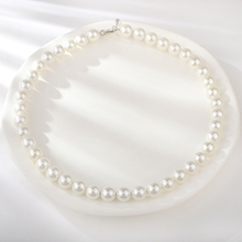 Show details for Great Value White shell pearl Short Statement Necklace with Low Cost