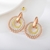 Picture of Buy Gold Plated White Dangle Earrings with Fast Shipping