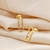 Picture of Copper or Brass Gold Plated Stud Earrings at Super Low Price