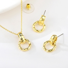 Show details for Fashion Small Gold Plated 2 Piece Jewelry Set