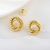 Picture of Attractive Gold Plated Dubai Big Stud Earrings For Your Occasions