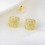 Show details for Copper or Brass Gold Plated Big Stud Earrings in Exclusive Design