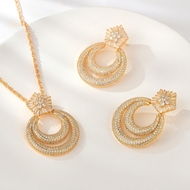 Show details for Cheap Champagne Gold Copper or Brass 2 Piece Jewelry Set at Unbeatable Price