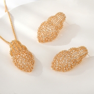 Show details for Copper or Brass Cubic Zirconia 2 Piece Jewelry Set with Low MOQ