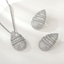 Show details for Wholesale Platinum Plated Cubic Zirconia 2 Piece Jewelry Set with No-Risk Return