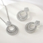Show details for Nickel Free Platinum Plated White 2 Piece Jewelry Set From Reliable Factory