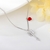 Picture of Low Cost Platinum Plated Red Pendant Necklace with Low Cost