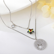 Show details for Bulk Platinum Plated 925 Sterling Silver Pendant Necklace with No-Risk Return