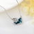 Picture of 925 Sterling Silver Platinum Plated Pendant Necklace in Exclusive Design