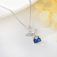 Show details for Inexpensive 925 Sterling Silver Swarovski Element Pendant Necklace from Reliable Manufacturer