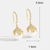 Picture of Eye-Catching White Flowers & Plants Earrings with Member Discount