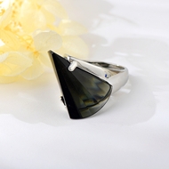 Picture of Geometric Artificial Crystal Ring For Your Occasions