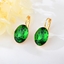 Show details for Fast Selling Green Swarovski Element Hoop Earrings from Editor Picks