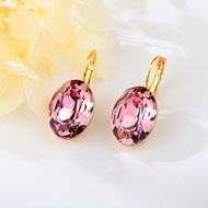 Show details for Low Price Zinc Alloy Purple Hoop Earrings from Trust-worthy Supplier