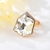 Picture of Hypoallergenic White Zinc Alloy Adjustable Ring with Easy Return