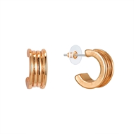 Show details for Fancy Small Rose Gold Plated Earrings