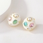 Show details for Trendy Colorful Zinc Alloy Stud Earrings with No-Risk Refund