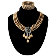 Picture of Irresistible Yellow Big 2 Piece Jewelry Set As a Gift