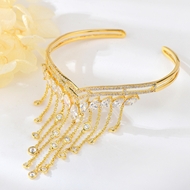 Show details for Copper or Brass White Fashion Bangle in Exclusive Design