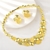 Picture of Brand New Gold Plated Big 2 Piece Jewelry Set with SGS/ISO Certification