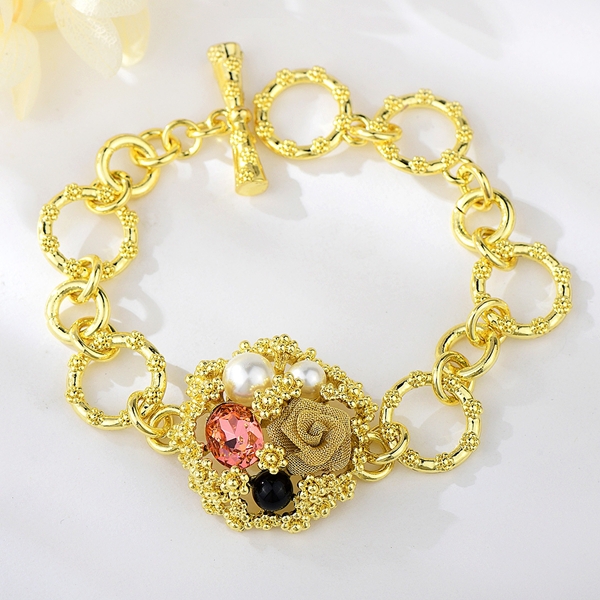 Buy Zaveri Pearls Multi Color Artificial Beads & Pearls Ethnic Bracelet  online