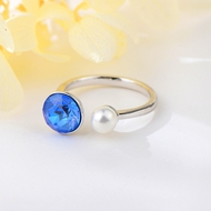 Show details for Purchase Platinum Plated Small Fashion Ring Exclusive Online