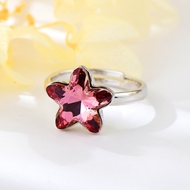 Show details for Brand New Red Zinc Alloy Adjustable Ring with Full Guarantee
