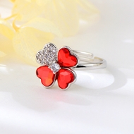 Show details for Copper or Brass Red Adjustable Ring with Full Guarantee