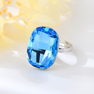 Show details for Well Made Platinum Plated Swarovski Element Fashion Rings