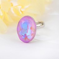 Show details for Zinc Alloy Swarovski Element Adjustable Ring at Great Low Price