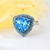 Picture of Funky Medium Platinum Plated Fashion Ring