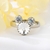 Picture of Low Cost Platinum Plated Bear Adjustable Ring with Low Cost