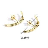 Picture of Popular Small Gold Plated Big Stud Earrings