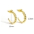 Picture of New Season Gold Plated Small Earrings with SGS/ISO Certification