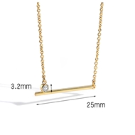 Picture of Delicate Cubic Zirconia Short Chain Necklace with 3~7 Day Delivery