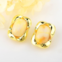 Show details for Zinc Alloy Yellow Stud Earrings from Certified Factory