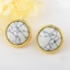 Show details for Unique Resin Ball Stud Earrings