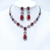 Picture of Latest Big Platinum Plated 2 Piece Jewelry Set