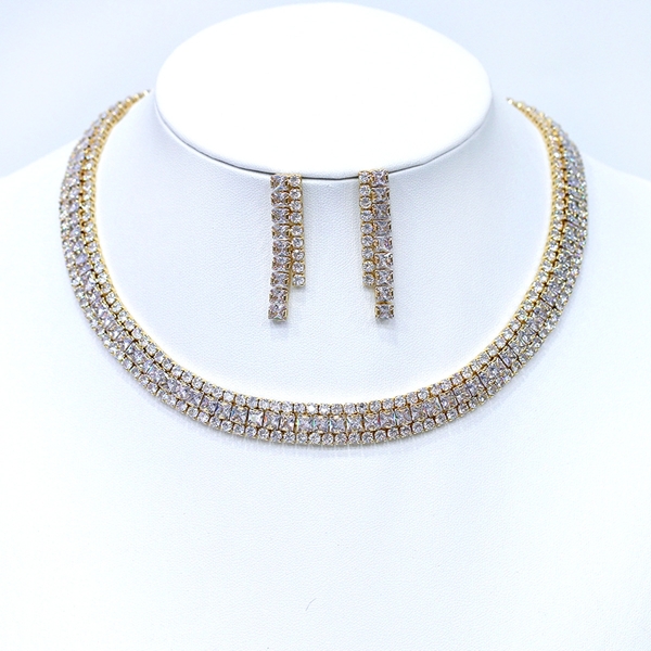 Picture of New Season White Gold Plated 2 Piece Jewelry Set with SGS/ISO Certification