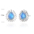 Picture of Beautiful Cubic Zirconia Blue Stud Earrings