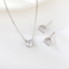 Show details for Purchase Platinum Plated 925 Sterling Silver 2 Piece Jewelry Set Exclusive Online