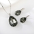 Picture of Buy Platinum Plated Black 2 Piece Jewelry Set with Price
