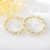 Picture of Fashion Cubic Zirconia White Small Hoop Earrings