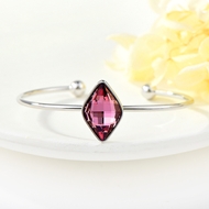 Show details for Geometric Swarovski Element Cuff Bangle Wholesale Price