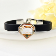 Show details for Staple Swarovski Element Zinc Alloy Fashion Bangle