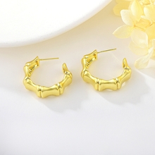 Show details for Dubai Gold Plated Stud Earrings of Original Design