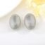 Show details for Copper or Brass Platinum Plated Stud Earrings in Flattering Style