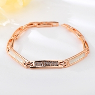 Show details for Great Value White Rose Gold Plated Fashion Bracelet with Full Guarantee Show details for Great Value White Rose Gold Plated Fashion Bracelet with Full Guarantee
