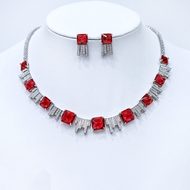 Show details for Reasonably Priced Platinum Plated Cubic Zirconia 2 Piece Jewelry Set with Low Cost